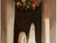 Domingo Donoso, Serie Velos, óleo sobre tela, 140 x 102 cm.